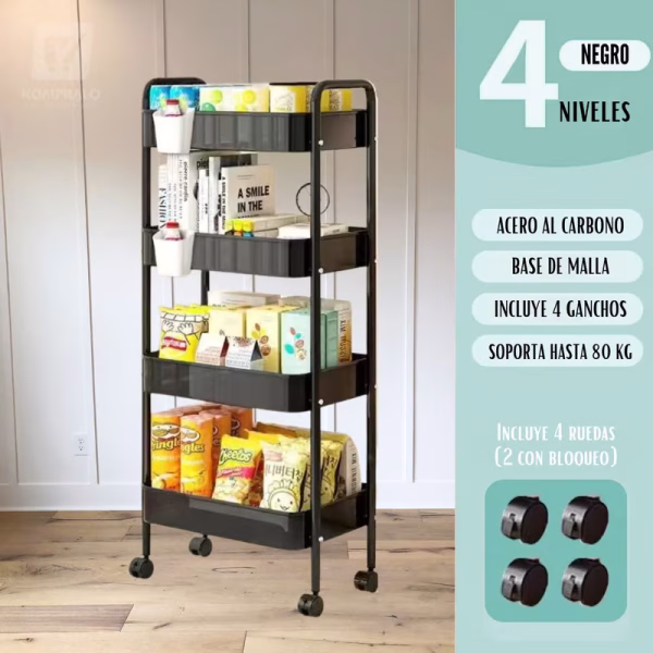 CARRO ORGANIZADOR 4 NIVELES