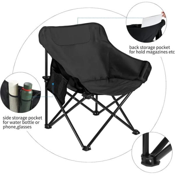 SILLA PLEGABLE NEGRO