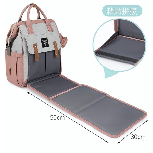 MOCHILA PAÑELERA CON MONEDERO