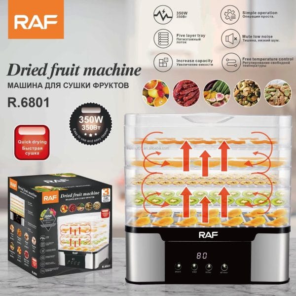 DESHIDRATADOR ELÉCTRICO RAF 6801